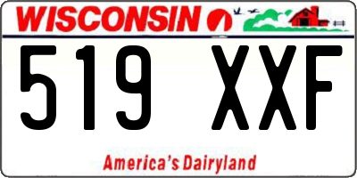 WI license plate 519XXF