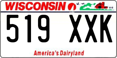 WI license plate 519XXK