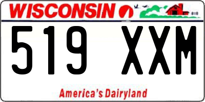 WI license plate 519XXM