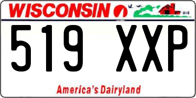 WI license plate 519XXP