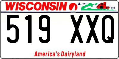 WI license plate 519XXQ