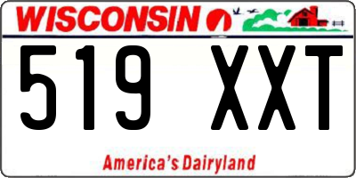 WI license plate 519XXT