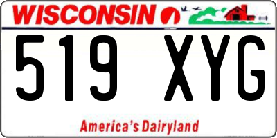WI license plate 519XYG