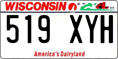 WI license plate 519XYH
