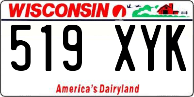 WI license plate 519XYK