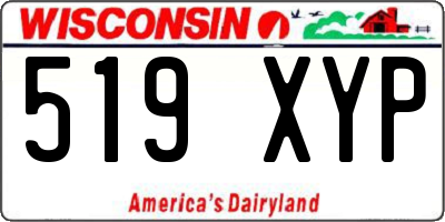 WI license plate 519XYP