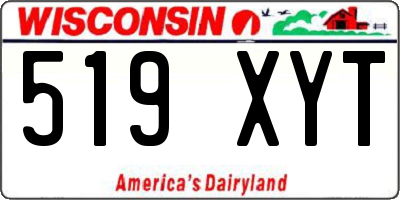 WI license plate 519XYT
