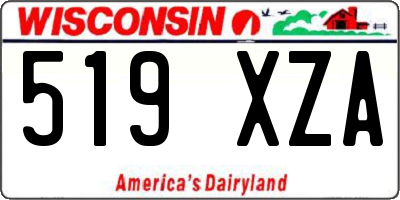 WI license plate 519XZA