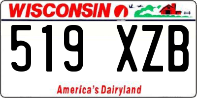 WI license plate 519XZB