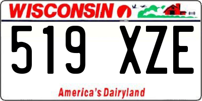WI license plate 519XZE
