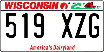 WI license plate 519XZG