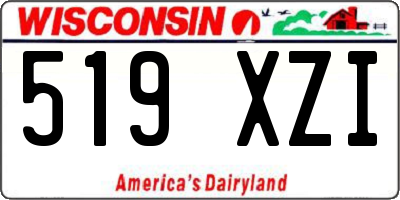 WI license plate 519XZI