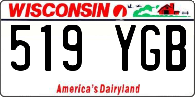 WI license plate 519YGB
