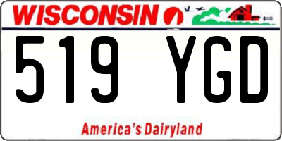 WI license plate 519YGD