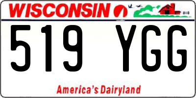 WI license plate 519YGG