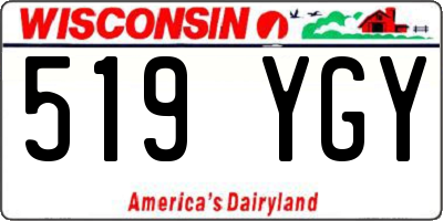 WI license plate 519YGY