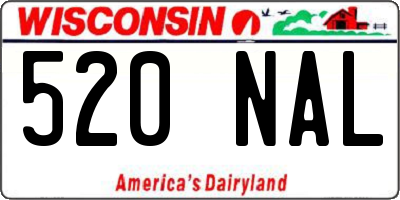 WI license plate 520NAL