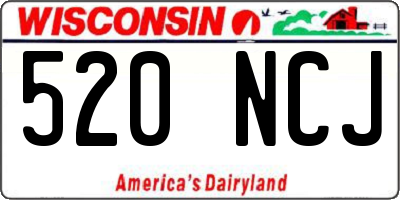 WI license plate 520NCJ