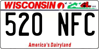 WI license plate 520NFC