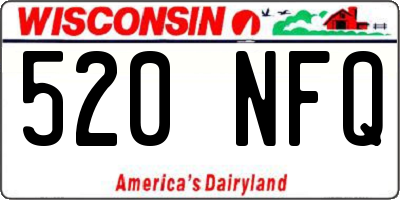 WI license plate 520NFQ
