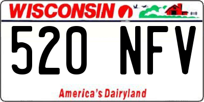 WI license plate 520NFV