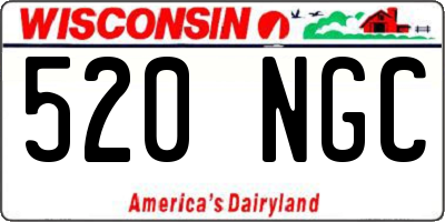 WI license plate 520NGC