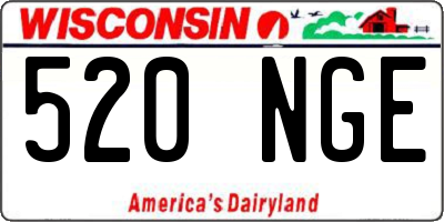 WI license plate 520NGE
