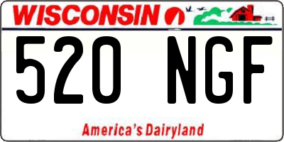 WI license plate 520NGF