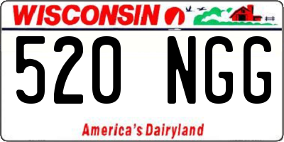 WI license plate 520NGG
