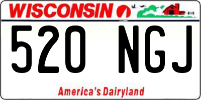WI license plate 520NGJ