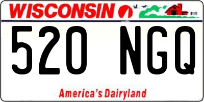 WI license plate 520NGQ