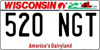 WI license plate 520NGT