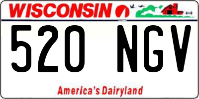 WI license plate 520NGV