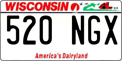 WI license plate 520NGX