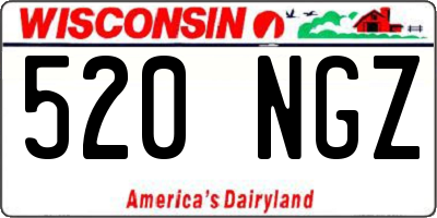 WI license plate 520NGZ