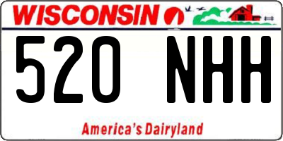 WI license plate 520NHH