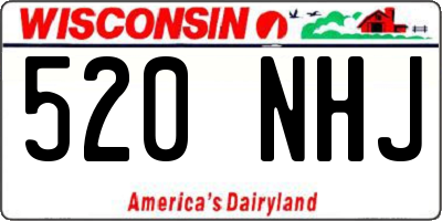 WI license plate 520NHJ
