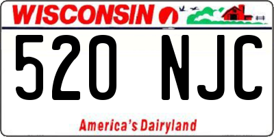 WI license plate 520NJC