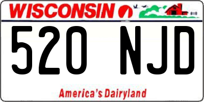 WI license plate 520NJD