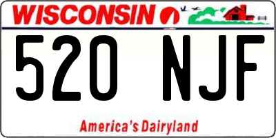 WI license plate 520NJF