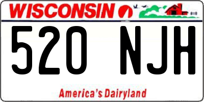 WI license plate 520NJH