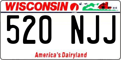 WI license plate 520NJJ