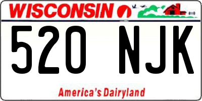 WI license plate 520NJK