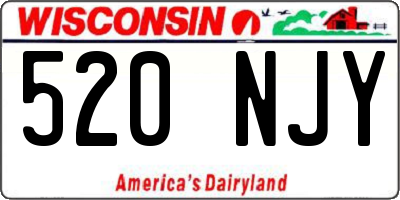 WI license plate 520NJY