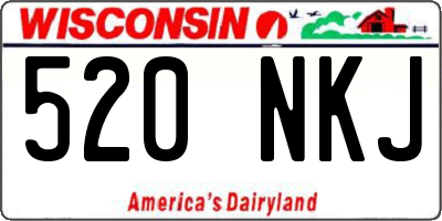 WI license plate 520NKJ