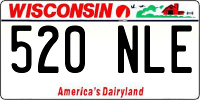 WI license plate 520NLE