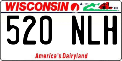 WI license plate 520NLH