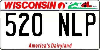 WI license plate 520NLP