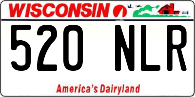 WI license plate 520NLR