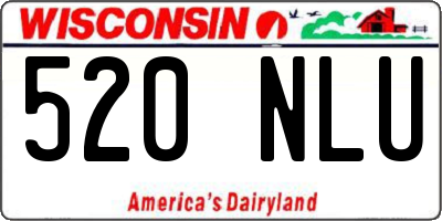 WI license plate 520NLU